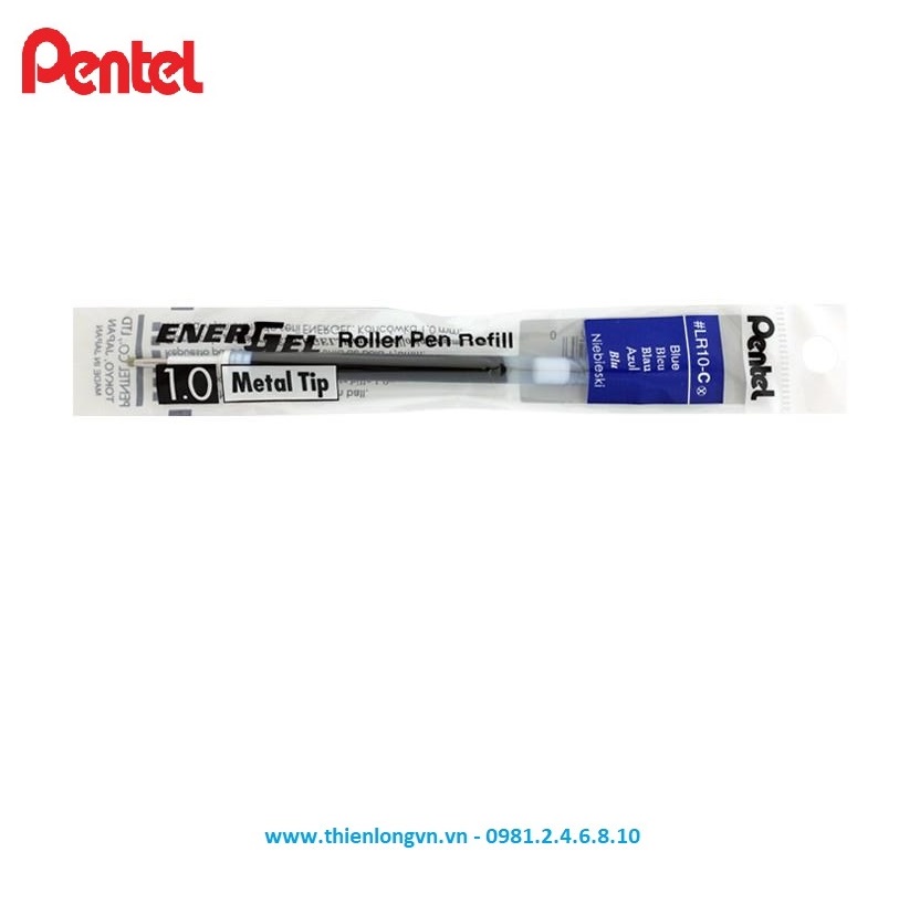 Ruột bút nước energel Pentel LR10 màu xanh 1.0 mm