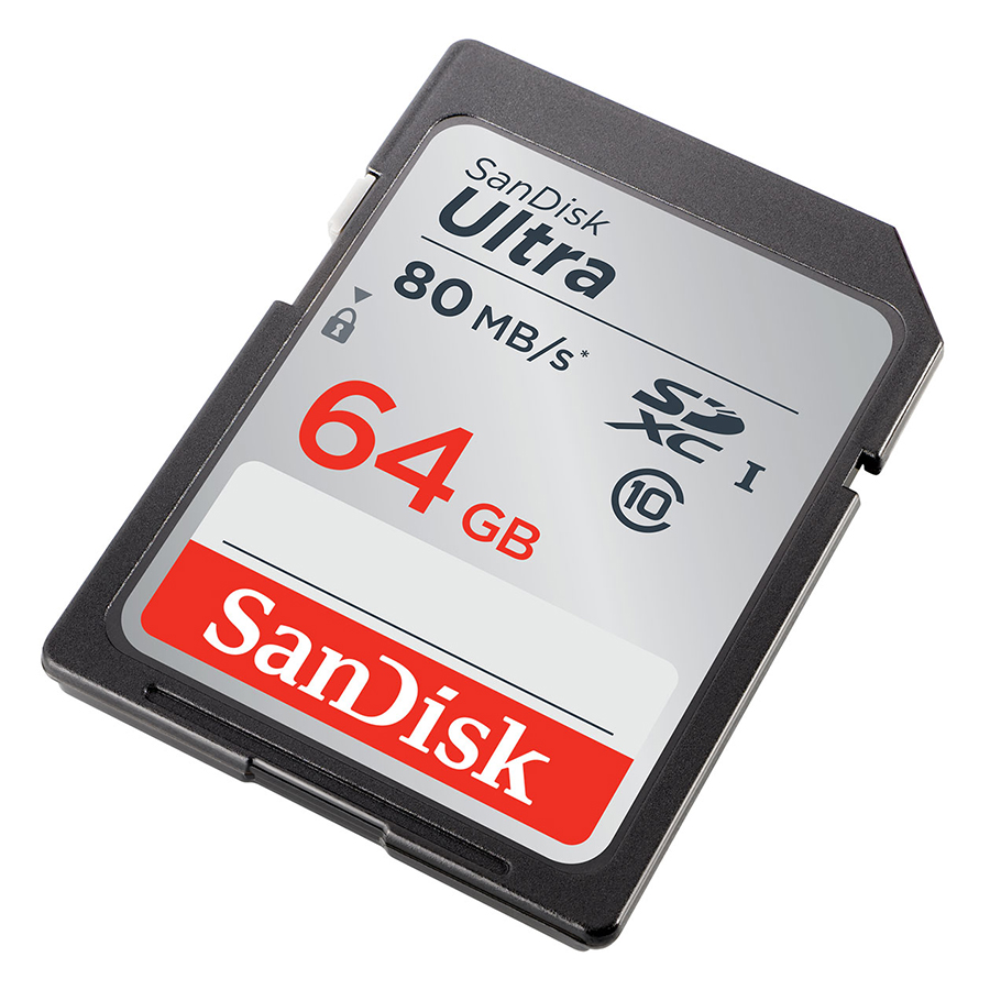 Thẻ nhớ SanDisk SDXC Ultra 64GB Class 10 80Mb/s - Hàng Chính Hãng