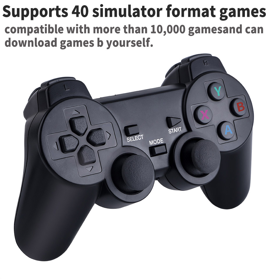 Máy chơi game điện tử 4 nút tay cầm không dây GAME STICK 4K ULTRA_HD Joystick 360 - 2 người chơi - kết nối TV 4K - Thẻ SD 32G +3000 games -Game console thiết bị game mượt ( HDMI ) - Tặng cáp chuyển HDMI