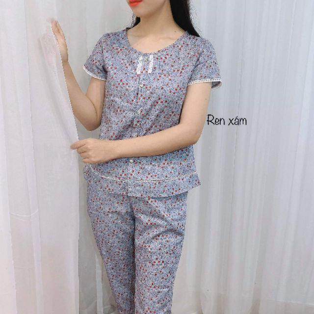 Quần áo mặc nhà cổ ren xinh