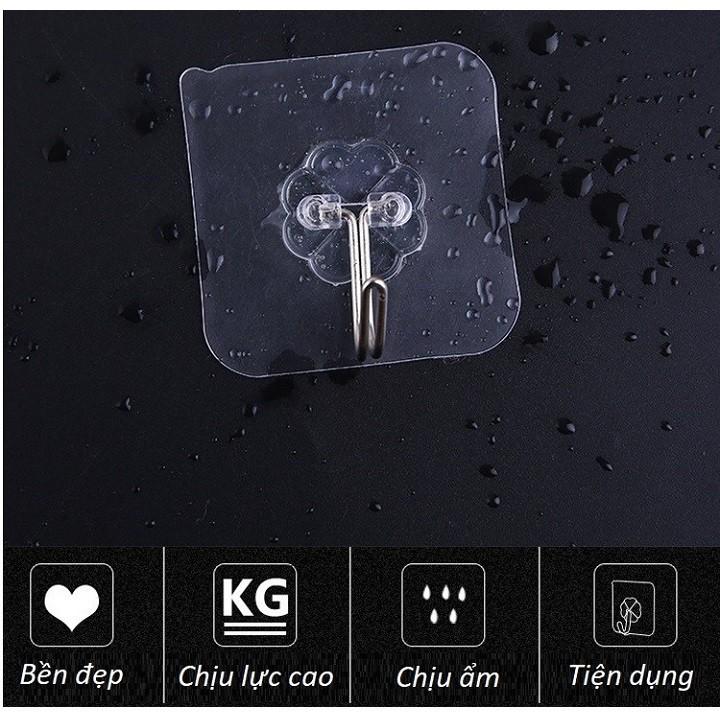 Miếng Hít Dán Tường Chịu Lực, Móc Dán Tường Thần Thánh, móc treo dán tường siêu dính 6*6cm chịu lực 10kg siêu khỏe treo