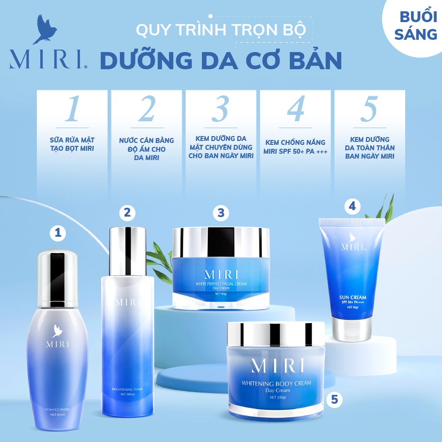 Sữa rửa mặt tạo bọt MIRI 100ml