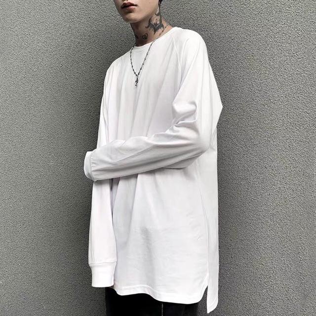 Áo Sweater Basic Dài Tay LONGTEE Dáng Rộng Unisex Nam, Nữ - ATLONGTEE