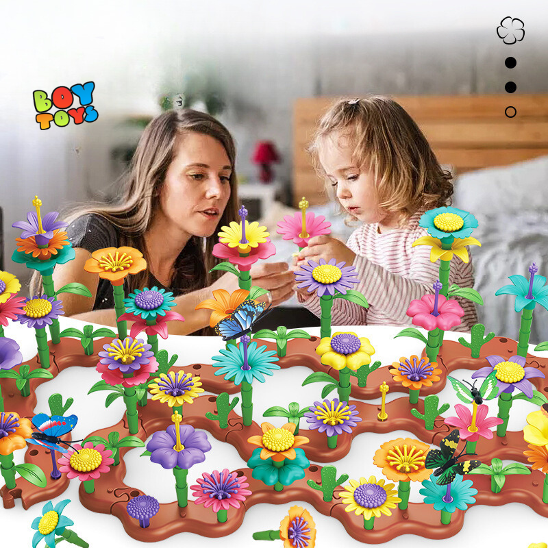 Đồ chơi lắp ghép khu vườn thông minh, giáo cụ Montessori phát triển tư duy hình khối,màu sắc cho bé