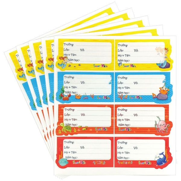 Nhãn Vở Smart Kid Mermaid SK-LP202
