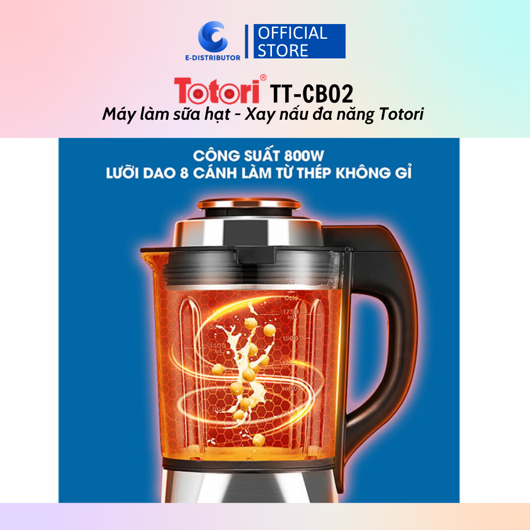 Máy làm sữa hạt - xay nấu đa năng Totori TT-CB02 - Hàng chính hãng