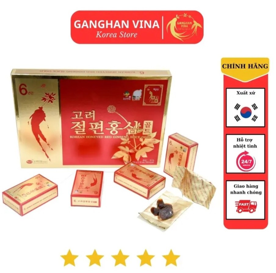 Hồng Sâm Lát Tẩm Mật Ong KGS