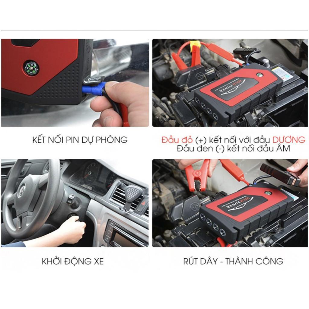 Kích bình kiêm sạc 2 in 1 cho oto