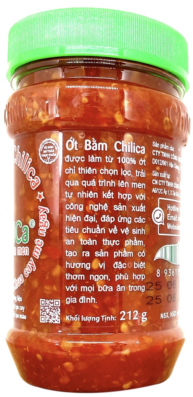 Ớt Bằm Chilica 212g