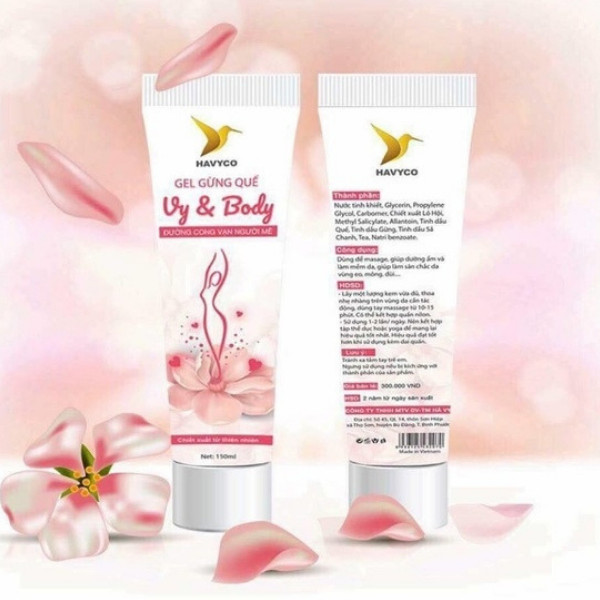 Gel gừng quế tan mỡ Vy &amp; Body (150ml) + Tặng kèm đai nit bụng cao cấp