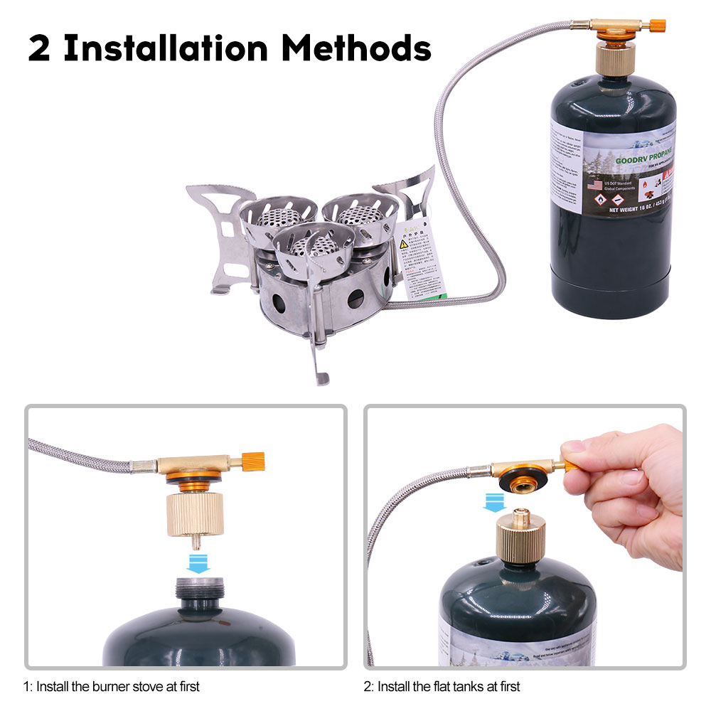 Đầu Nối Chuyển Đổi Bình Gas Tiện Lợi Cho Dã Ngoại