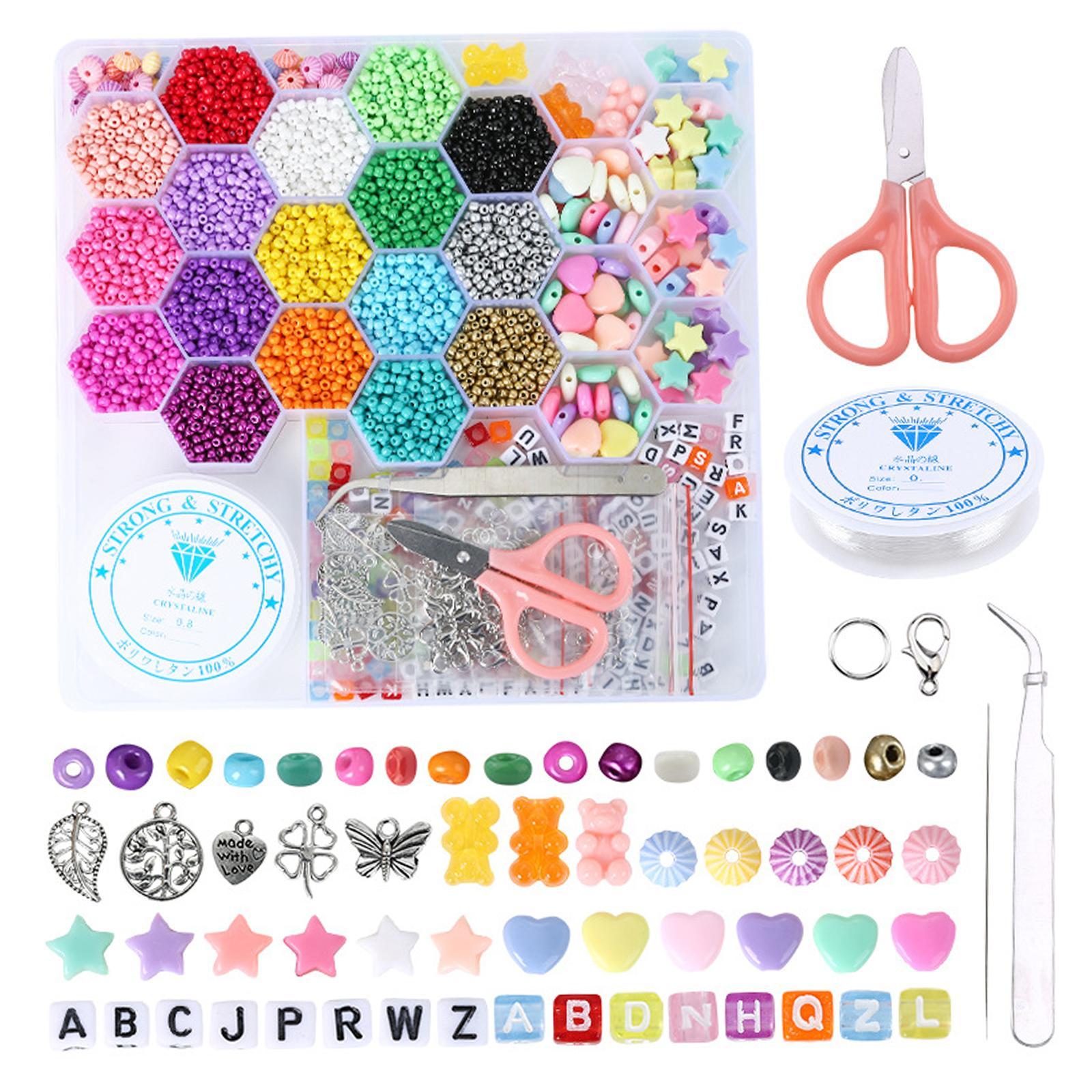Glass Seed Beads Tweezer Letter Beads for Necklace Bracelet Jewelry Making