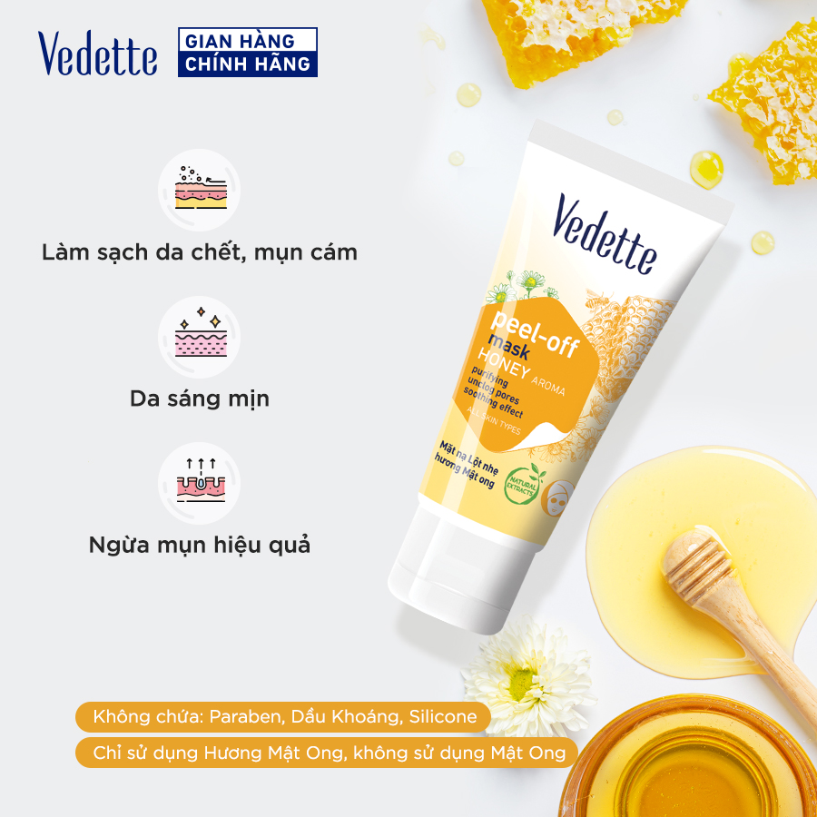 Mặt Nạ Lột Nhẹ Hương Mật Ong Vedette 50ml