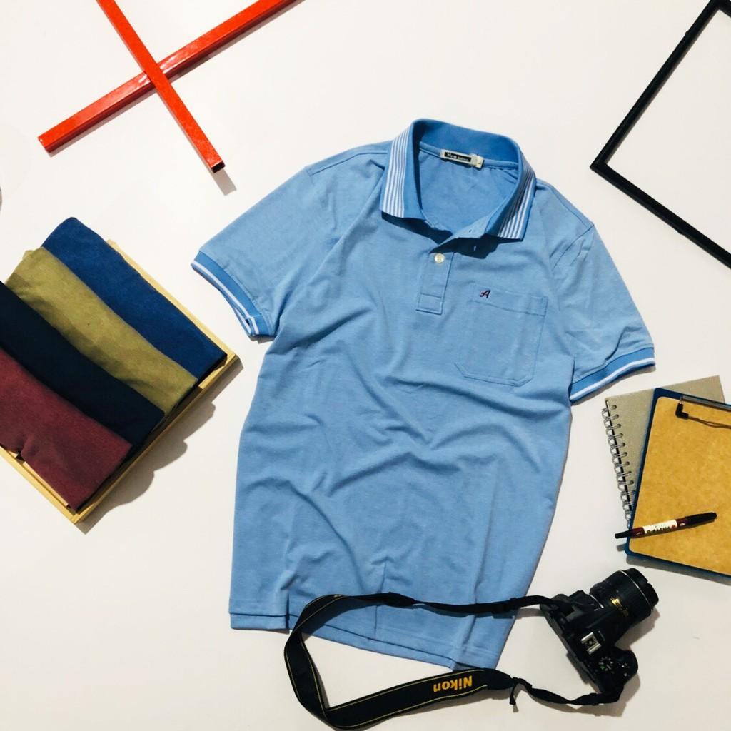 ÁO THUN NAM CAO CẤP CHỮ AE CÓ TÚI