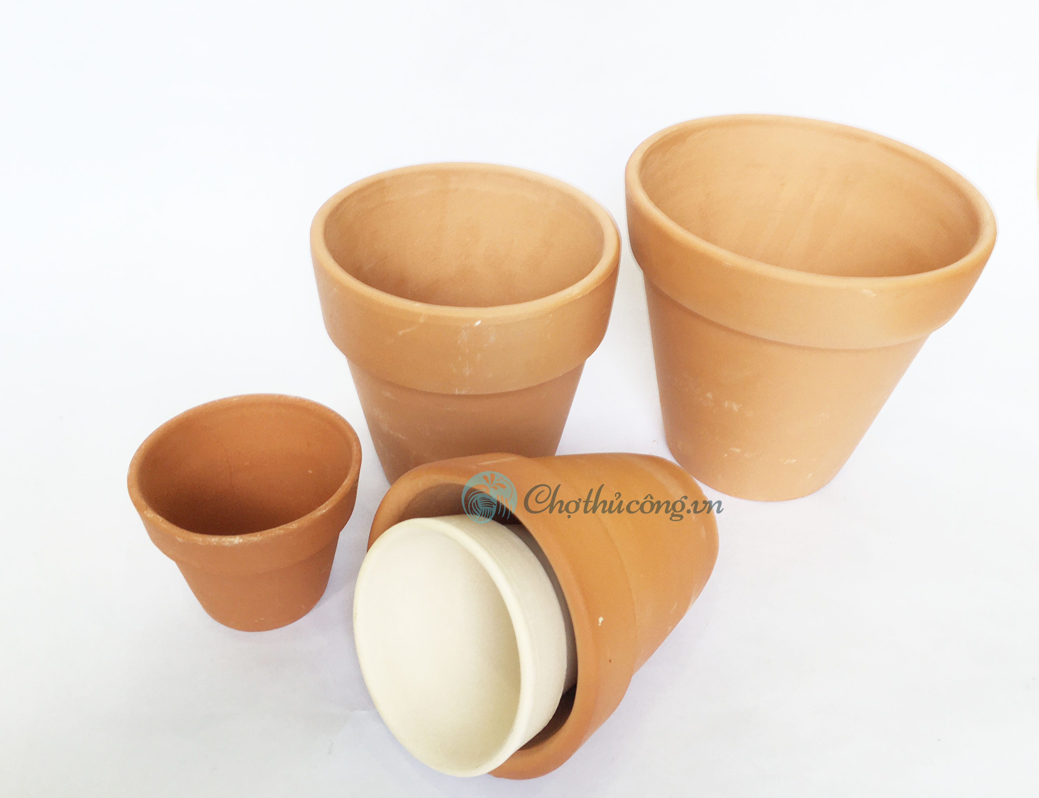 Chậu đất nung vintage KT 13x13cm, chậu trồng cây cảnh sen đá xương rồng