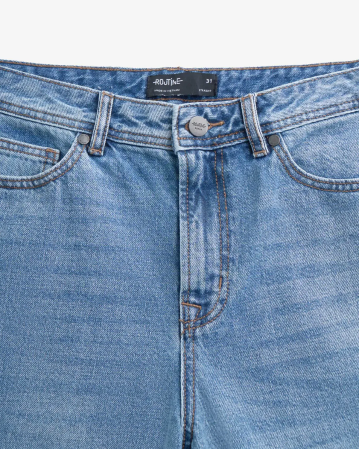 Quần jean nam RT form Straight màu Xanh ( form suông) - ROUTINE 10F24DPA010 | ROUTINE CÀ MAU