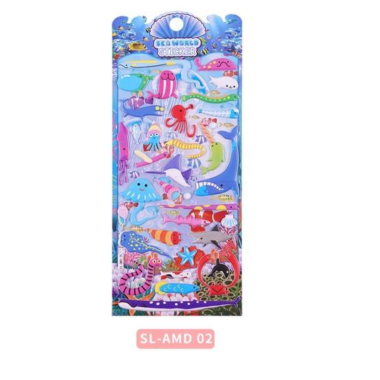 20 MẪU Đồ chơi sticker THẾ GIỚI BIỂN cho bé hình dán 3D vừa chơi vừa học phát triển trí tuệ luyện tập trí thông minh