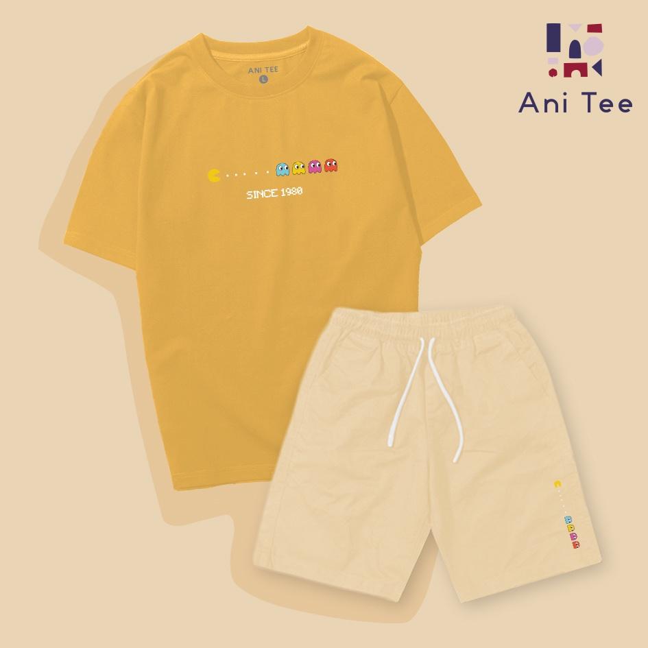 Combo Áo Thun Cotton + Short Kaki Professional Pacman Game