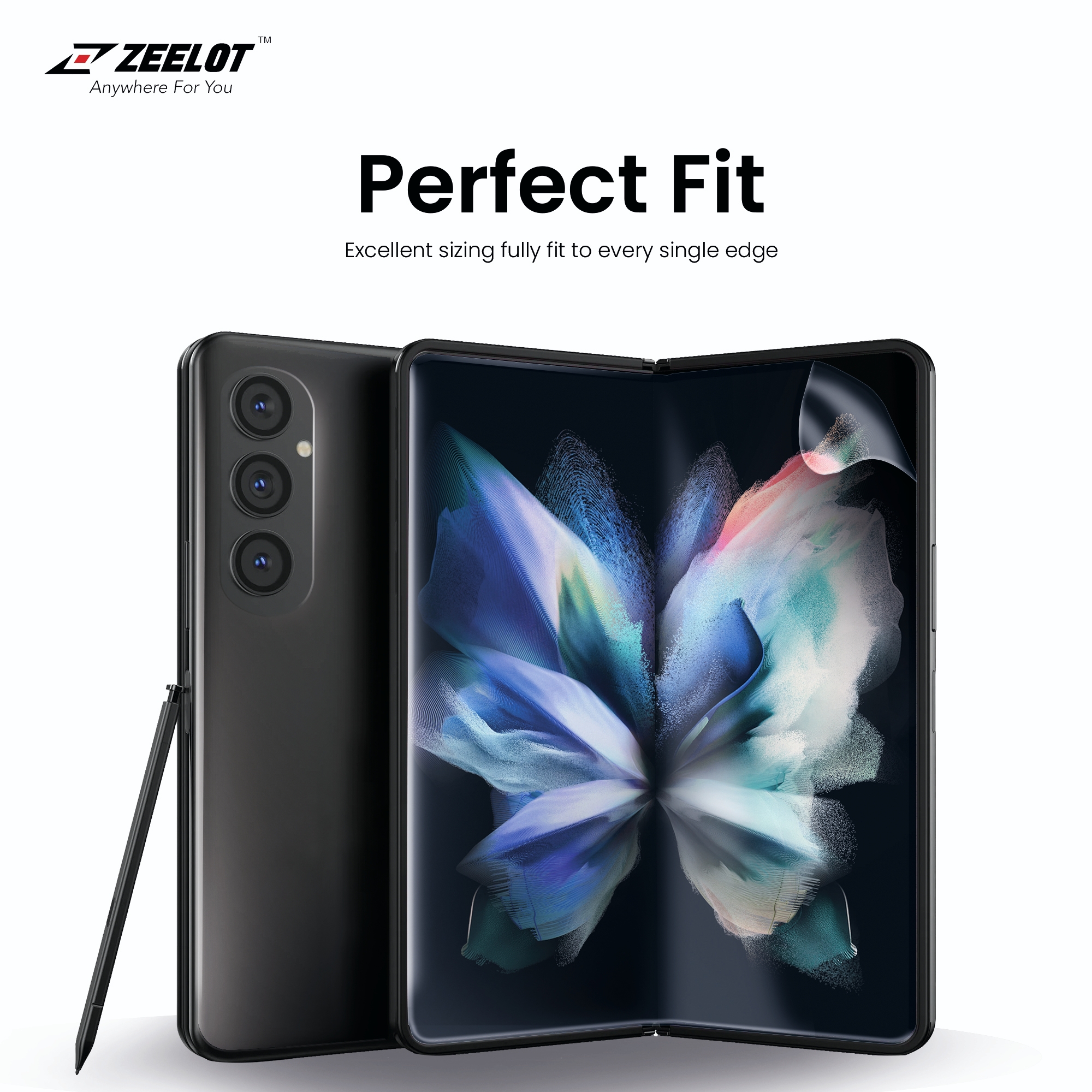 Bộ dán Zeelot 4 in 1 dành cho Samsung Galaxy Z Fold 4 2022 - Hàng Chính Hãng