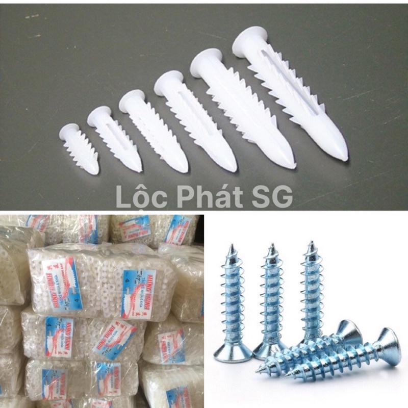 Tắc kê nhựa  đủ kích cỡ  - dùng để cố định vật dụng trên tường