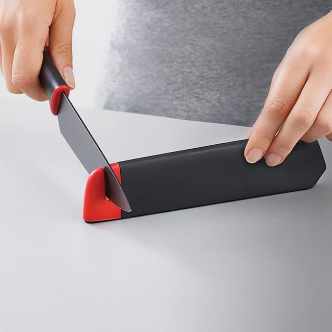 Set 2 dao Joseph Joseph Slice &amp; Sharpen 10146 Black/Red Hàng chính hãng