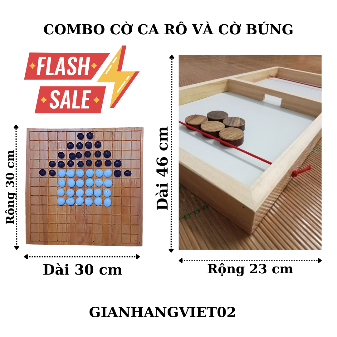 Combo cờ ca rô và cờ búng