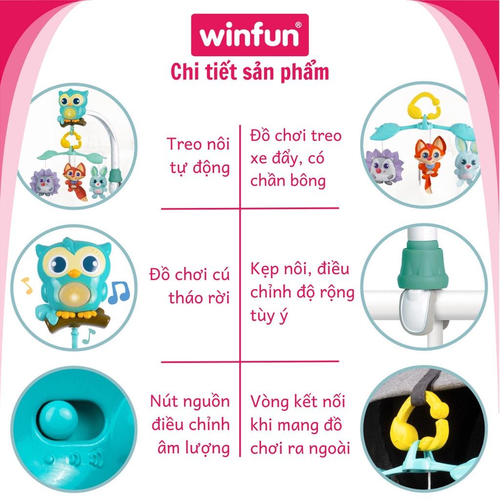 Đồ chơi treo nôi 3 trong 1 hình cú mèo Winfun 720010-NL chất liệu nhựa an toàn cao cấp