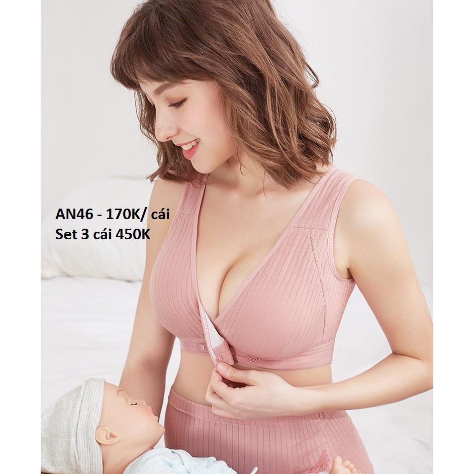 Áo bra bầu - áo bra cho con tuti mở nút AN46
