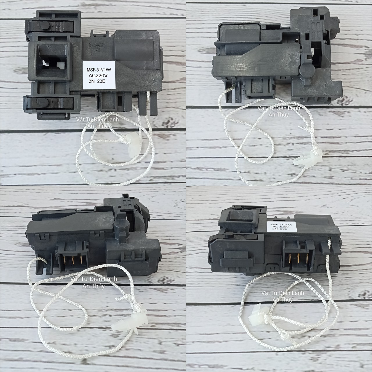 Công tắc khóa cửa máy giặt cho PANASONIC đen 3 chân 220V - 24 25E HÀNG HÃNG