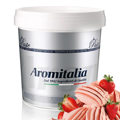 Nguyên liệu làm kem vị Dâu tây - Pasta Faragola 1081AC Strawberry - Nhập khẩu Ý - Aromitalia _ Vua Kem - 3.5 kg