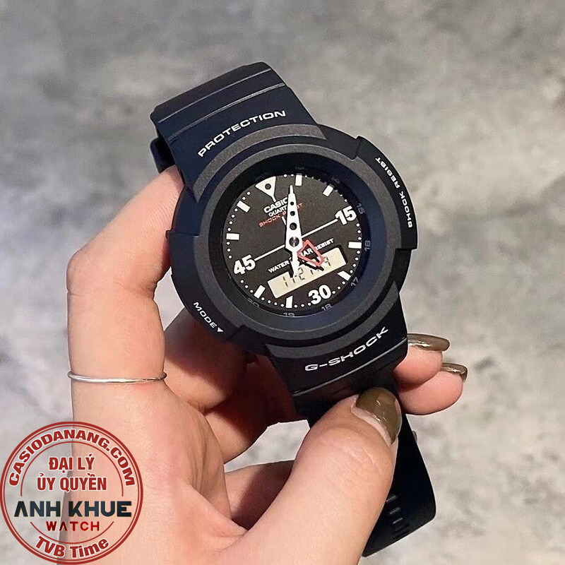 Đồng hồ nam dây nhựa Casio G-Shock chính hãng AW-500E-1EDR (47mm)