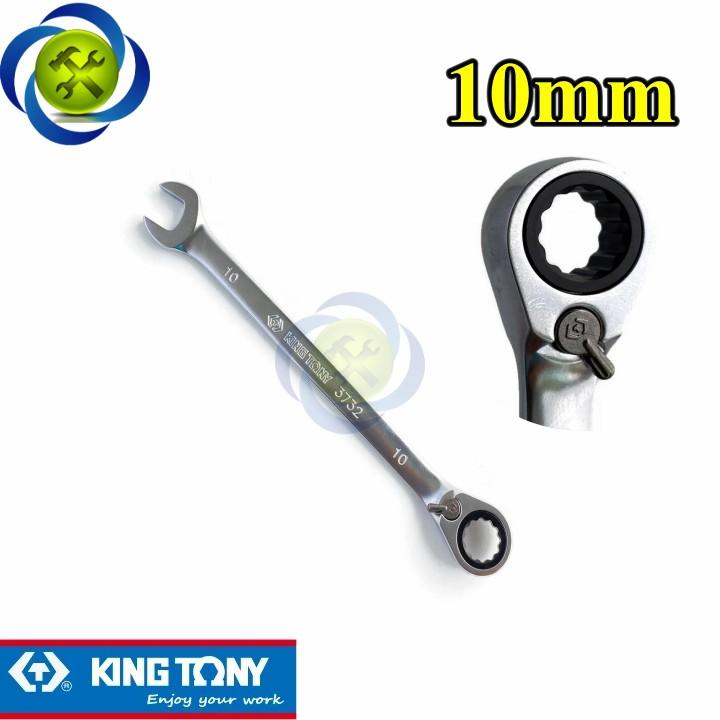 Cờ lê vòng miệng tự động 10mm Kingtony 373210M có khóa gạt