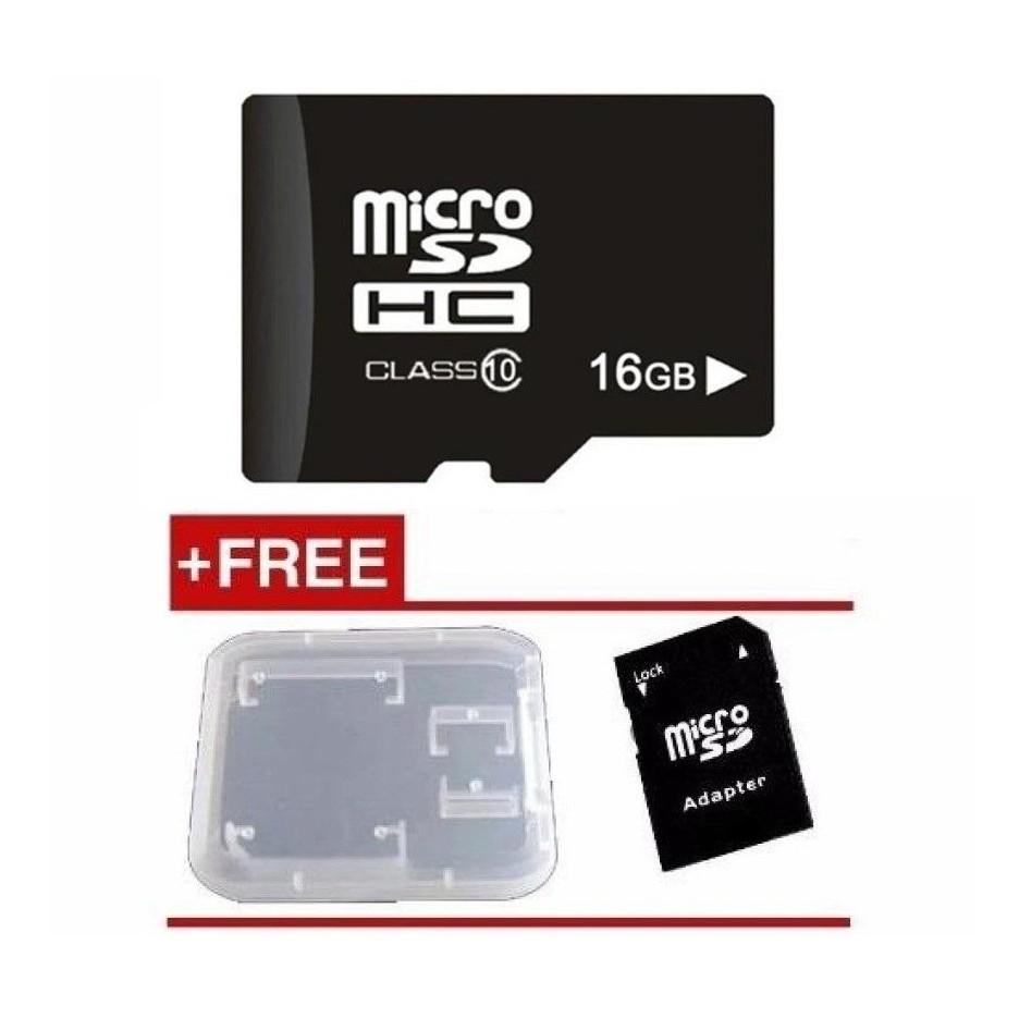 Thẻ nhớ microSDHC NTC 16GB Class 10 (Đen) + Tặng kèm 01 hộp đựng thẻ và 01 adapter