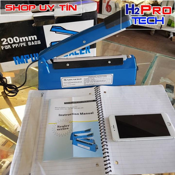 Máy hàn miệng túi dập tay size 20cm Impulse sealer 200mm