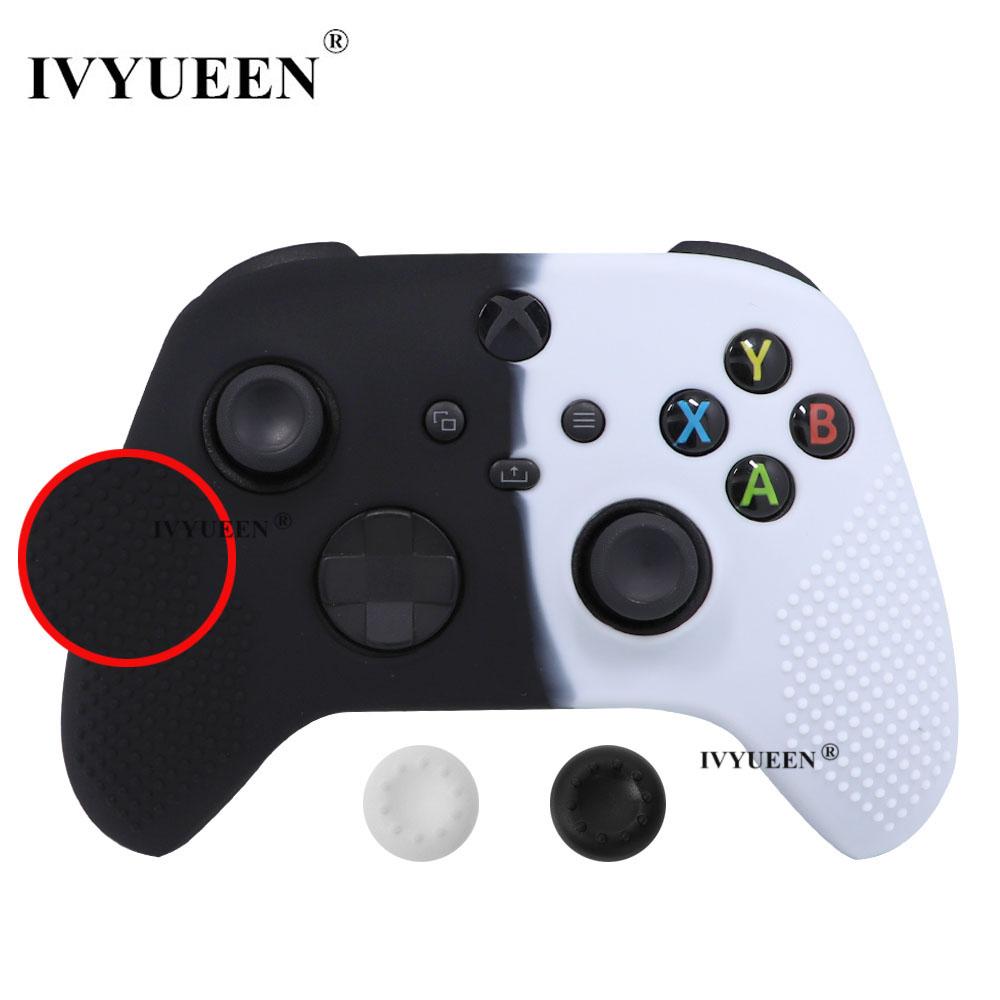 Lớp da bảo vệ mềm chống trượt IVYUEEN cho Bộ điều khiển lõi XBox X S Core Vỏ silicon Grip Gamepad Mix Color Vỏ bảo vệ Màu sắc: Đen