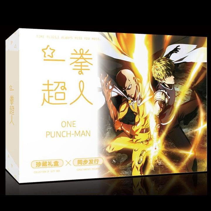 Hộp quà tặng A5 One Punch Man Cú đấm hủy diệt anime chibi tặng thẻ Vcone