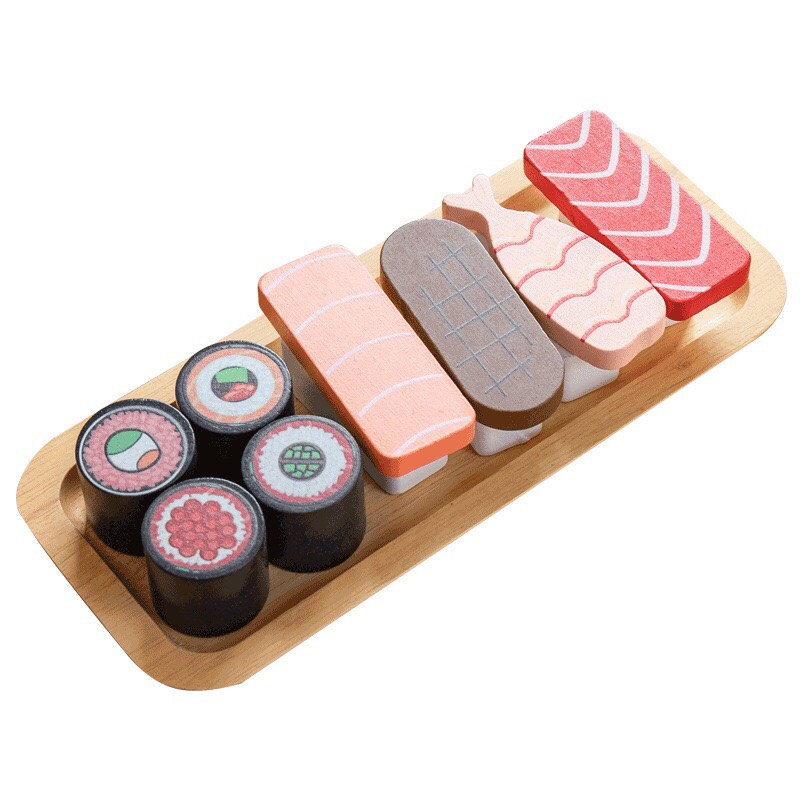 Set đồ chơi mô hình món Sushi, đồ chơi nhập vai nhà bếp cho bé