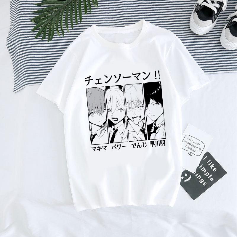 Áo thun Japanese Anime Denji Tshirt Unisex Chainsaw Man ngắn tay giá siêu rẻ cực HOT