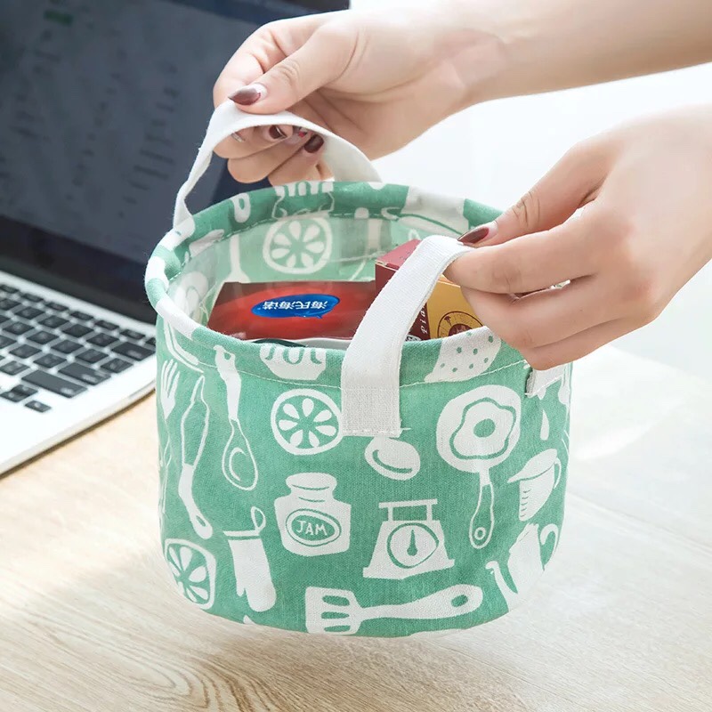 Giỏ Vải, Túi Vải, Sọt Vải Để Đồ 14cm x 18cm