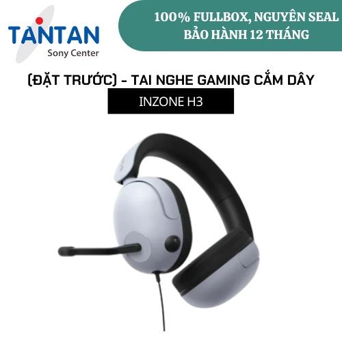 Tai nghe chơi game có dây Sony INZONE H3-Tần số âm trầm mạnh mẽ -Micro boom- Hỗ trợ âm thanh không gian 360 | Hàng Chính Hãng