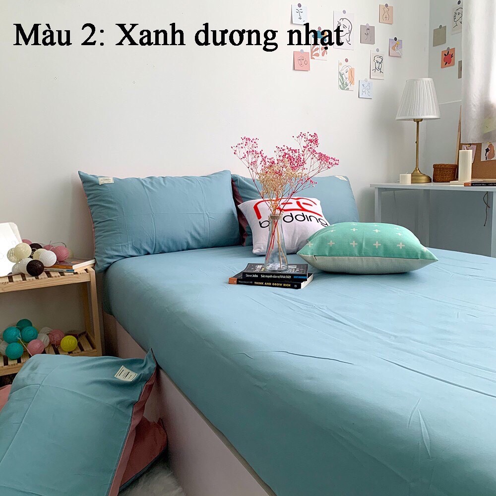 Bộ Set Chăn Ga Giường Và Vỏ Gối Cotton TICI ADU79 Bedding Đủ Kích Thước Trải Nệm 1m4, 1m6, 1m8 Chưa Gồm Chăn