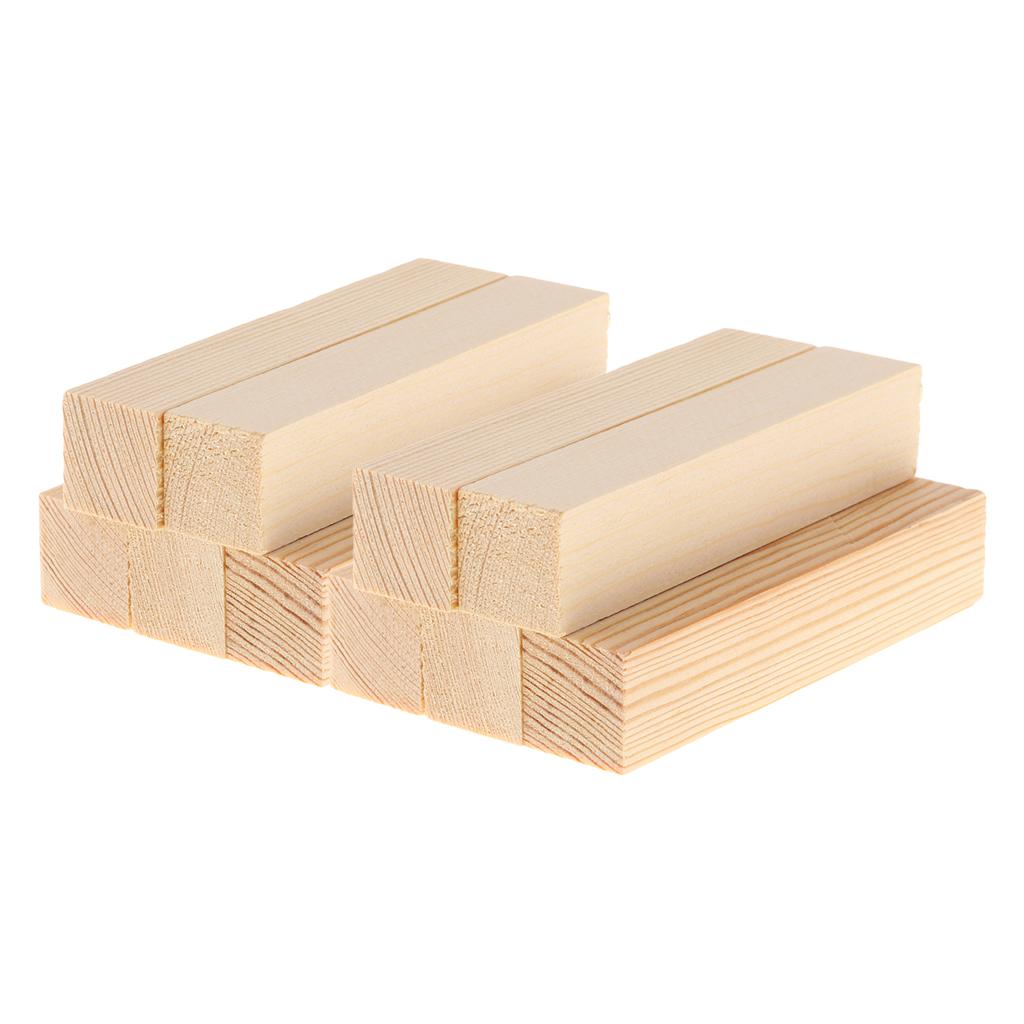 10 Bộ 20mm Chưa Hoàn Thành Khối Gỗ DIY Để Tạo Hình Gỗ Chất Liệu 100mm