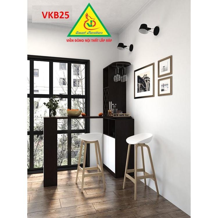 Quầy bar mini kết hợp tủ rượu VKB025 - Nội thất lắp ráp Viendong Adv