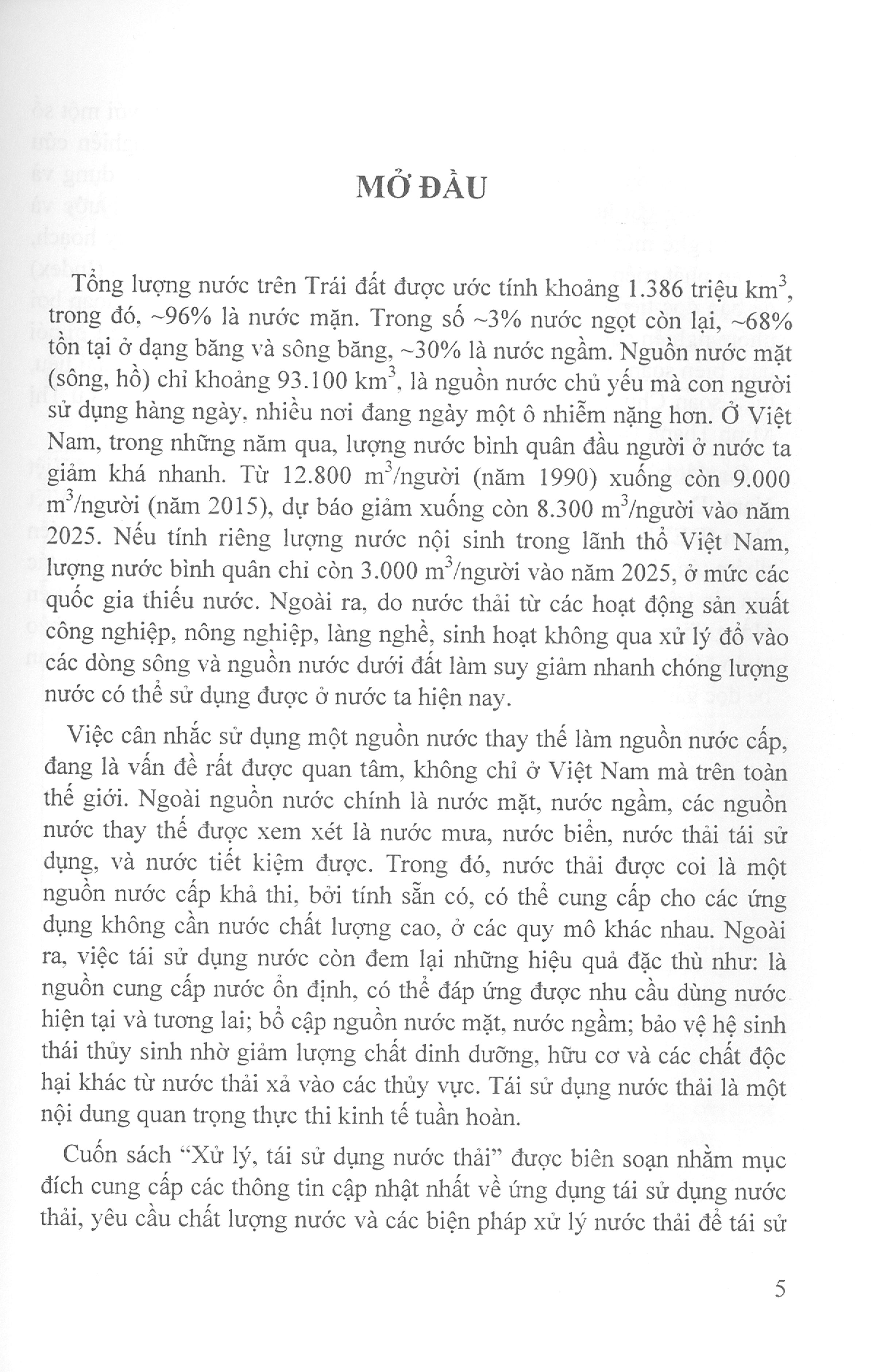 Xử Lý, Tái Sử Dụng Nước Thải