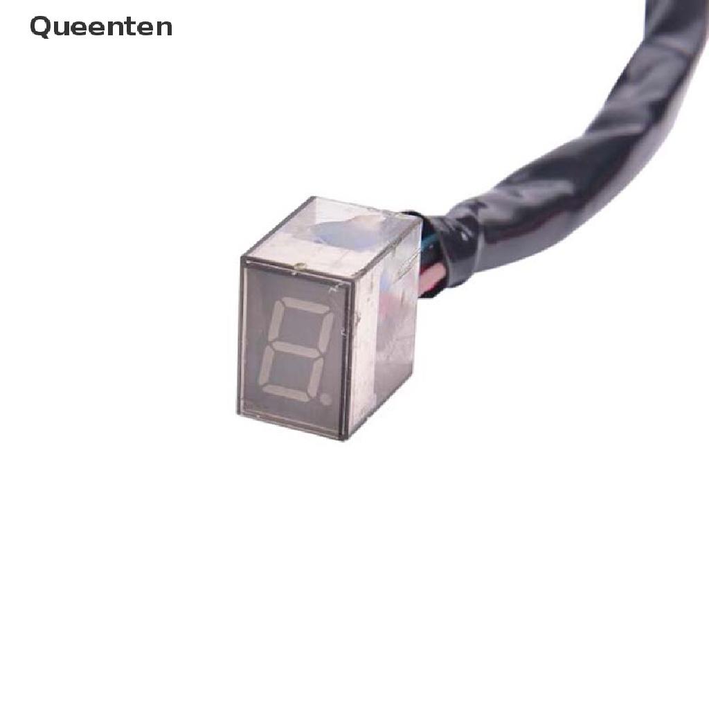 Queenten LED Universal Digital Gear Indicator Motorcycle Display Shift Lever Sensor QT