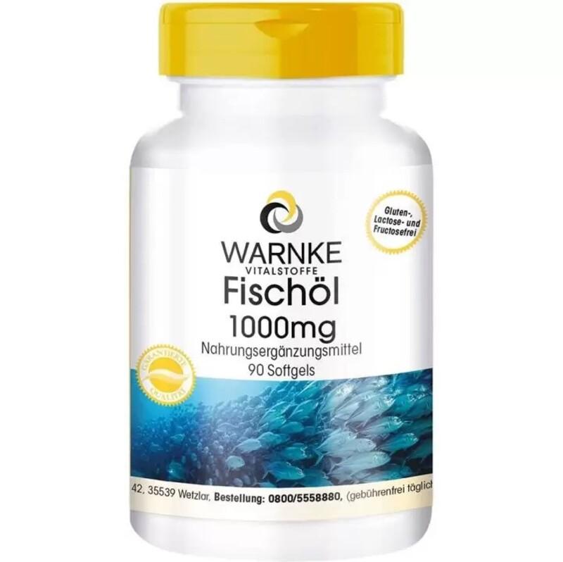 Viên Uống Dầu Cá Warnke Fischol Omega3 1000mg, 90 Viên Giúp Bổ Não, Sáng Mắt, Giảm Cholesterol, Hạ Huyết Áp
