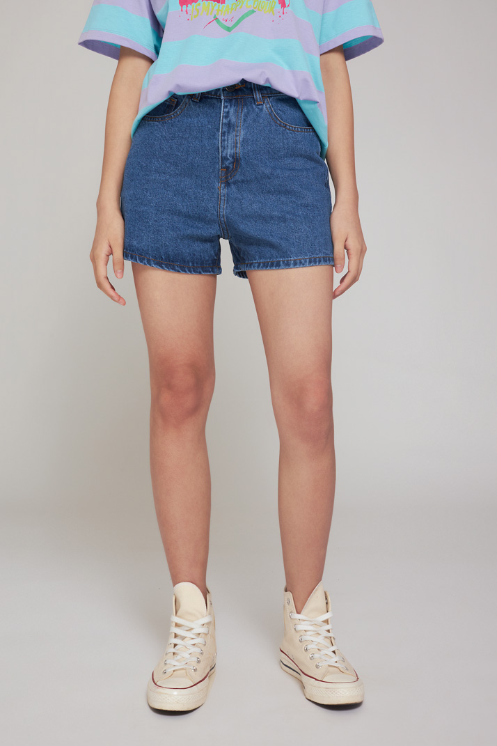 Quần Short Nữ BOO Dáng High Waisted Phong Cách Gen Z Cá Tính