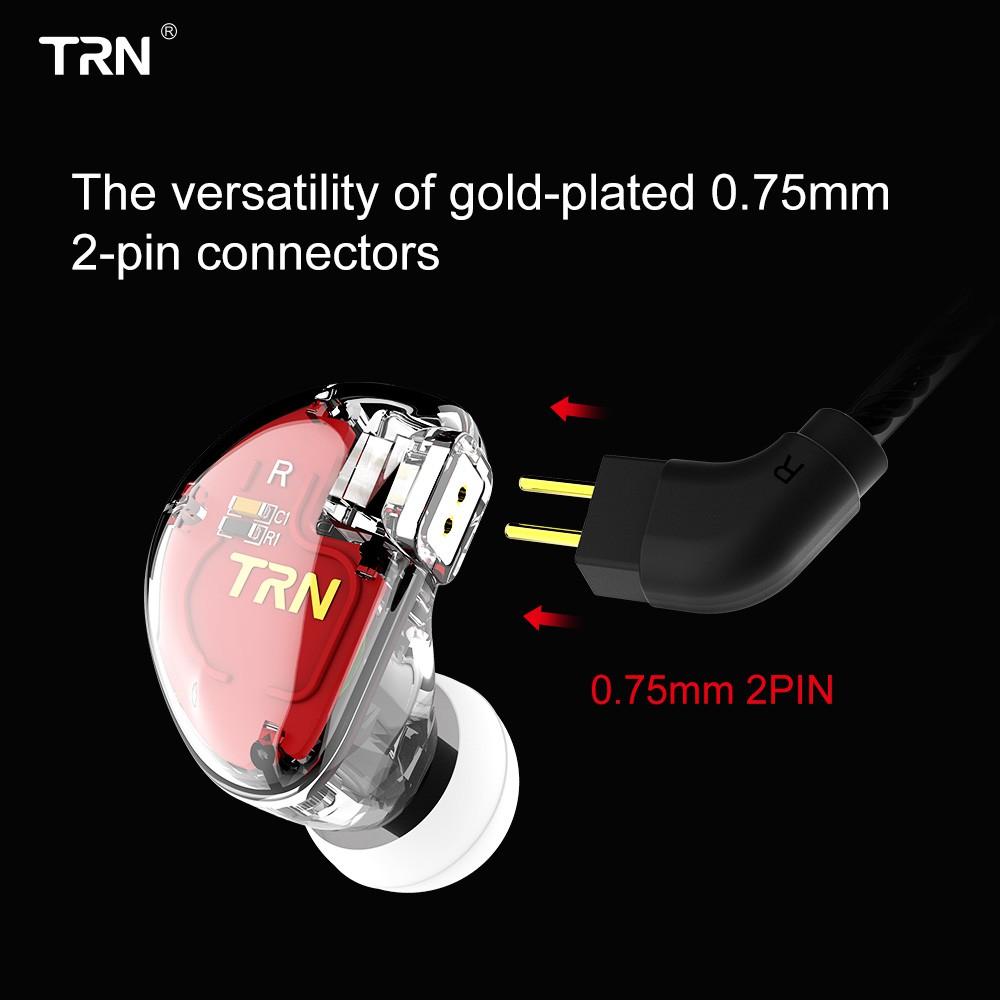 TRN V30 2BA 1DD Hybrid In Ear Earphone IEM HIFI Monito Sport Earphone 3 Drive Earplug Headset 2Pin Detachable TRN V80/IM1 ZS10