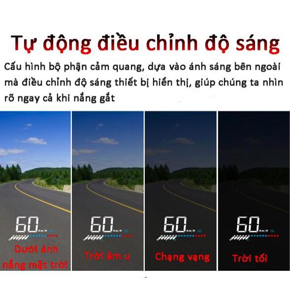 Thiết bị hiển thị trên kính lái HUD FULL OPTION OBD2 - Home and Garden