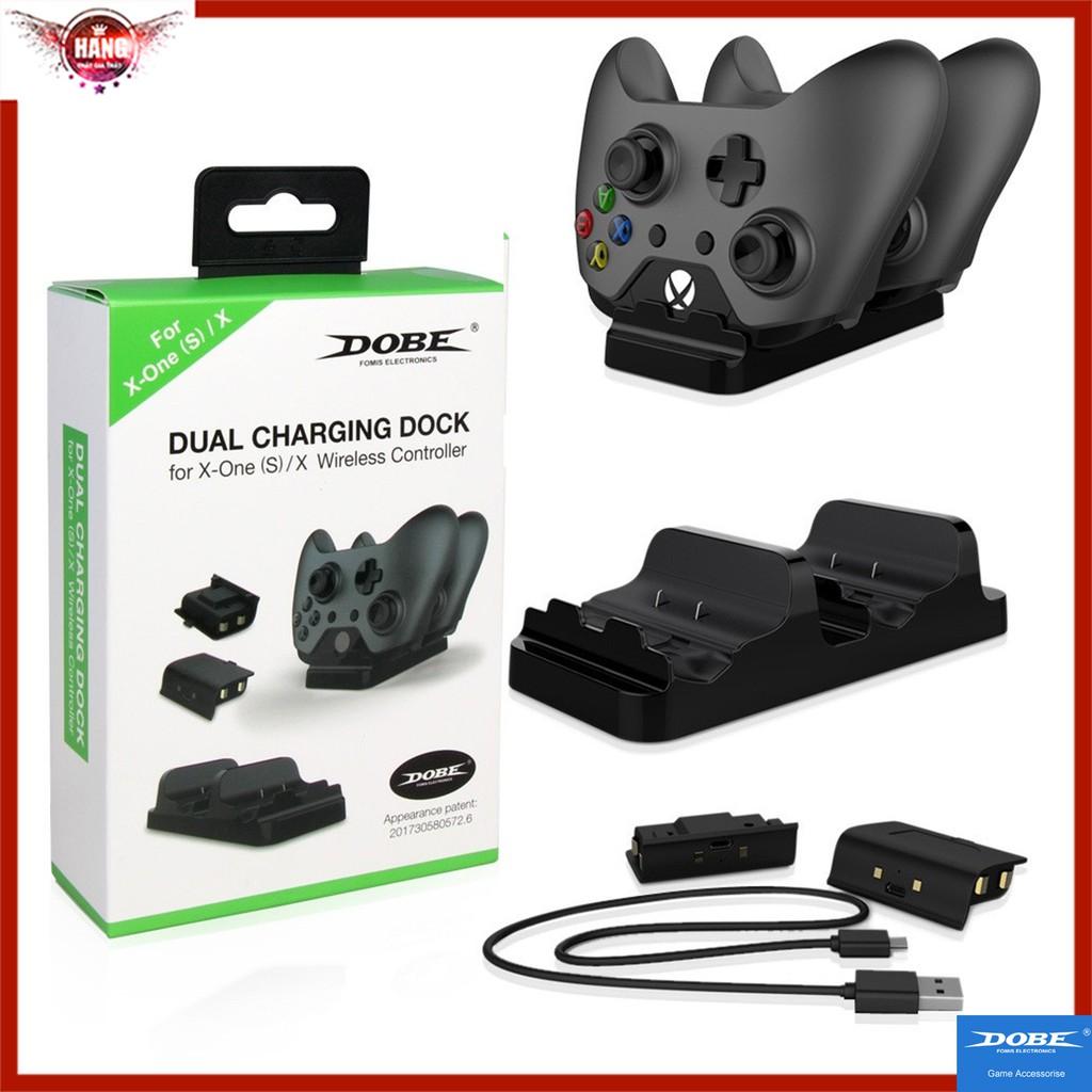 Đế sạc đôi kèm pin cho tay cầm XBox One (S)/ X - DOBE TYX 532 - Hồ Phạm